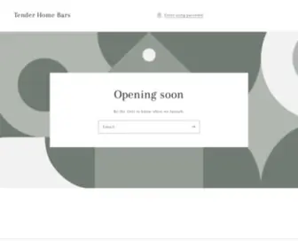 Tenderhomebars.com(Tender Home Bars) Screenshot
