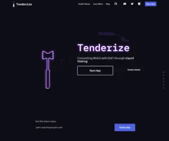 Tenderize.me(Web site created using create) Screenshot