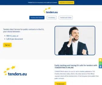 Tenders.eu(TENDERTRACK selects for you EU call for tenders published in TED (Tenders Electronic Daily)) Screenshot