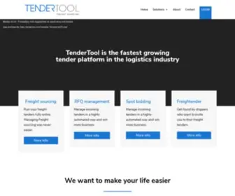 Tendertool.com(The leader in European Freight Audit & Payment solutions) Screenshot