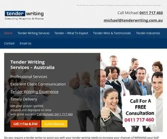 Tenderwriting.com.au(Effective Bid Writing Company with experienced Tender Consultants at your Service Now) Screenshot