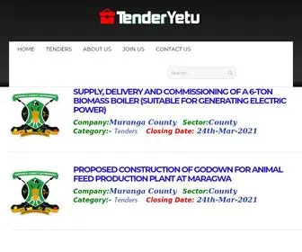 Tenderyetu.com(Tenders in Kenya from Government & NGO's) Screenshot