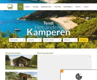 Tendi.nl(Een luxe Glamping vakantie boek je bij Tendi) Screenshot