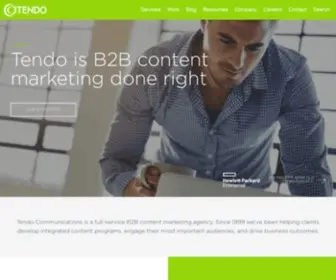 Tendocom.com(B2B Content Marketing) Screenshot