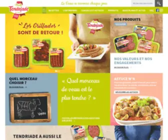 Tendriade.fr(Bienvenue sur le site officiel de Tendriade (spécialiste du veau)) Screenshot