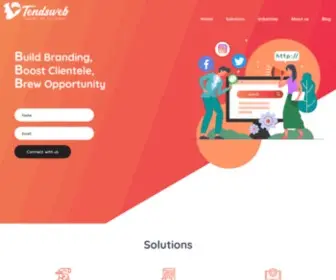 Tendsweb.com(Digital Marketing Agency in India) Screenshot