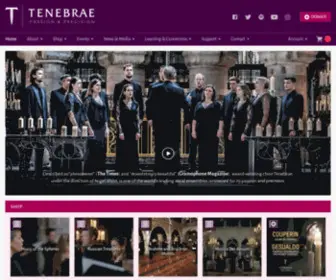 Tenebrae-Choir.com(Passion & Precision) Screenshot