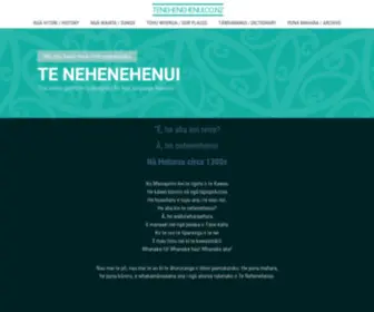 Tenehenehenui.co.nz(Te Nehenehenui) Screenshot