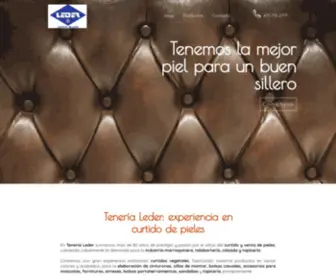 Tenerialeder.com(Tenería Leder) Screenshot