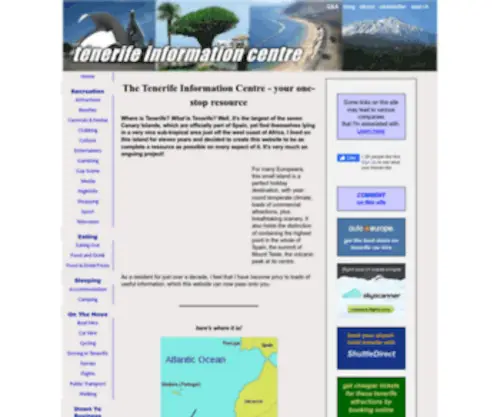 Tenerife-Information-Centre.com(The Tenerife Information Centre) Screenshot