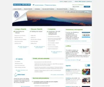 Tenerife.es(Information on the Cabildo of Tenerife’s web site) Screenshot