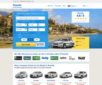 Tenerifecar.net(Tenerife Car Rental from €4) Screenshot