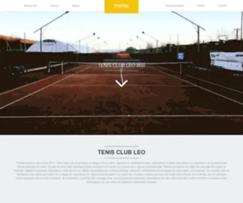Tenisclubleo.ro(TENIS CLUB LEO IASI) Screenshot