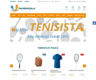 Tenisista.pl(Sklep tenisowy online: sprzęt i akcesoria do tenisa) Screenshot