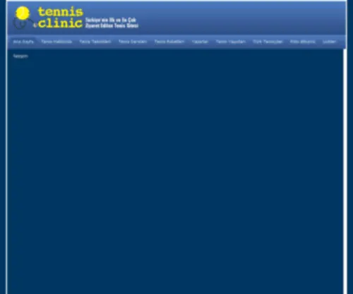 Tenisklinik.com.tr(Tenis Klinik) Screenshot