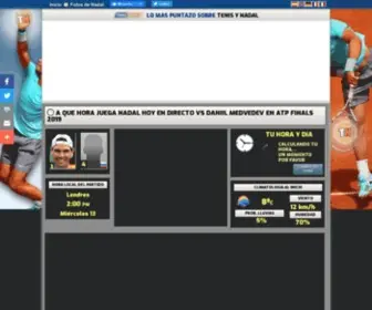 Tenisnadal.com(Tenis y Rafa Nadal) Screenshot