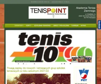 Tenispoint.pl(Akademia Tenisa Ziemnego TenisPoint przy ul. Hirszfelda 1a w Warszawie (Ursynów)) Screenshot