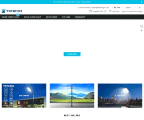 Tenkoolight.com(Tenkoolight) Screenshot
