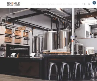 Tenmilebrewing.com(Ten Mile Brewing Company Long Beach CA) Screenshot