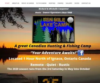 Tenmilelakecamp.com(Ten Mile Lake Camp) Screenshot