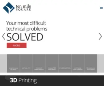 Tenmilesquare.com(Technology Consulting Services) Screenshot