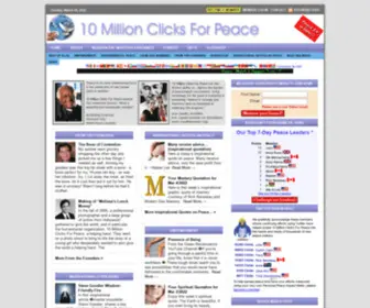 Tenmillionclicksforpeace.org(Tenmillionclicksforpeace) Screenshot