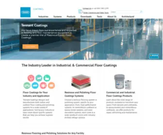 Tennantfloorcoatings.com(Commercial Epoxy & Urethane Floor Coatings) Screenshot