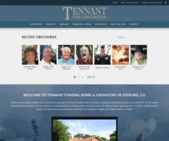 Tennantfuneralhomes.com(Tennant Funeral Home & Crematory) Screenshot