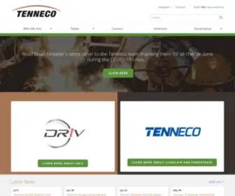 Tenneco.com(Cleaner, More Efficient and Reliable Performance) Screenshot