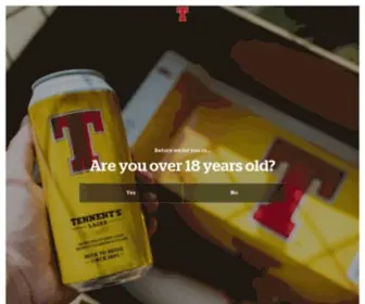 Tennents.co.uk(Tennent’s Lager) Screenshot