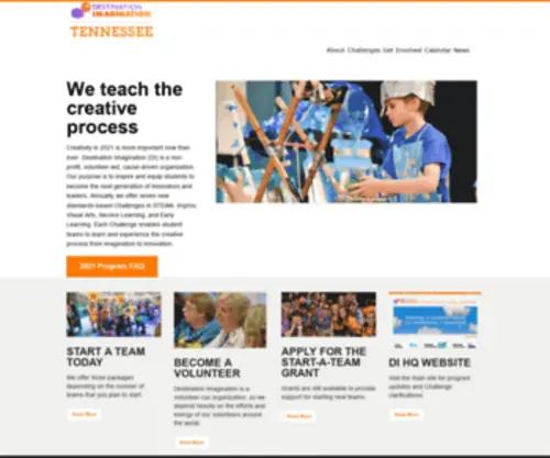 Tennesseedi.org(Destination Imagination Tennessee) Screenshot