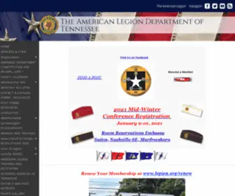 Tennesseelegion.org(The American Legion Department of Tennessee) Screenshot