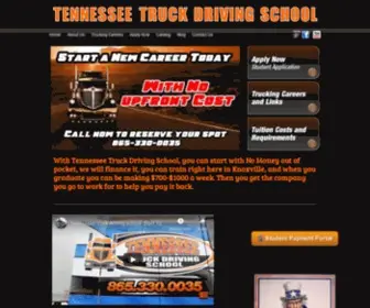 Tennesseetruckdrivingschool.com(Truck Driving School CDL Training Knoxville Tennessee) Screenshot