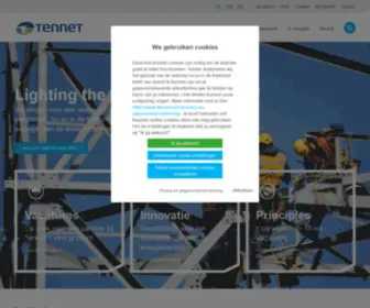 Tennet.nl(Tennet Corporate Website) Screenshot