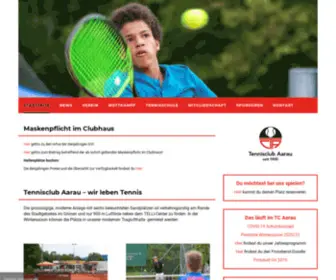 Tennis-AArau.ch(Tennisclub Aarau) Screenshot