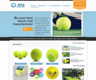 Tennis-Ball-Manufacturers.com(Tennis ball manufacturers) Screenshot