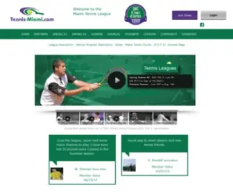 Tennis-Miami.com(Miami Tennis Community) Screenshot