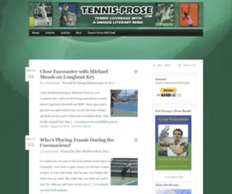 Tennis-Prose.com(Tennis coverage for fans who needs to know more) Screenshot