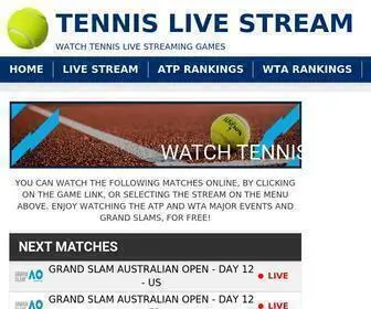 Tennis-Stream.net(Watch Live ATP and WTA Tennis Events for free) Screenshot