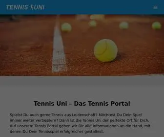 Tennis-Uni.com(Tennis Uni) Screenshot