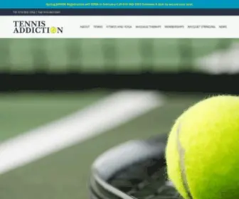 Tennisaddiction.com(Fitness, Yoga, Personal Trainer, Massage) Screenshot