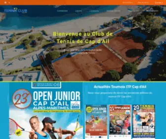 Tenniscapdail.fr(Tennis Cap d'Ail) Screenshot