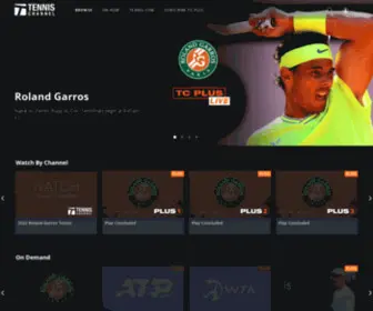 Tennischannel.com(Subscribe to tennis channel plus and watch over 1300 live matches as well thousands of on) Screenshot