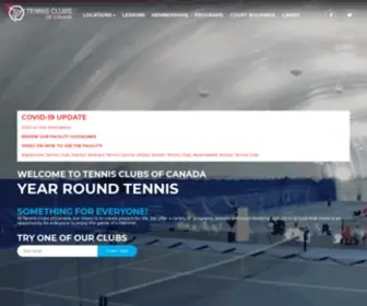 Tennisclubs.ca(Tennis Clubs of Canada) Screenshot