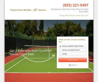 Tenniscourtbuilderquotes.com(Tennis Court) Screenshot
