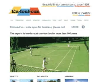 Tenniscourtsuk.co.uk(En Tout Cas) Screenshot