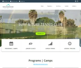 Tennisdelmar.com(Surf & Turf Tennis Club) Screenshot