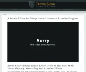 Tenniselbowclassroom.com(Tennis Elbow Classroom) Screenshot