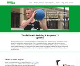 Tennisfitness.com(Tennis Training & Conditioning) Screenshot