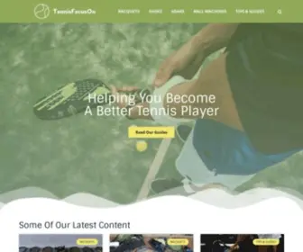 Tennisfocuson.com(Helping You Become A Better Tennis Player) Screenshot